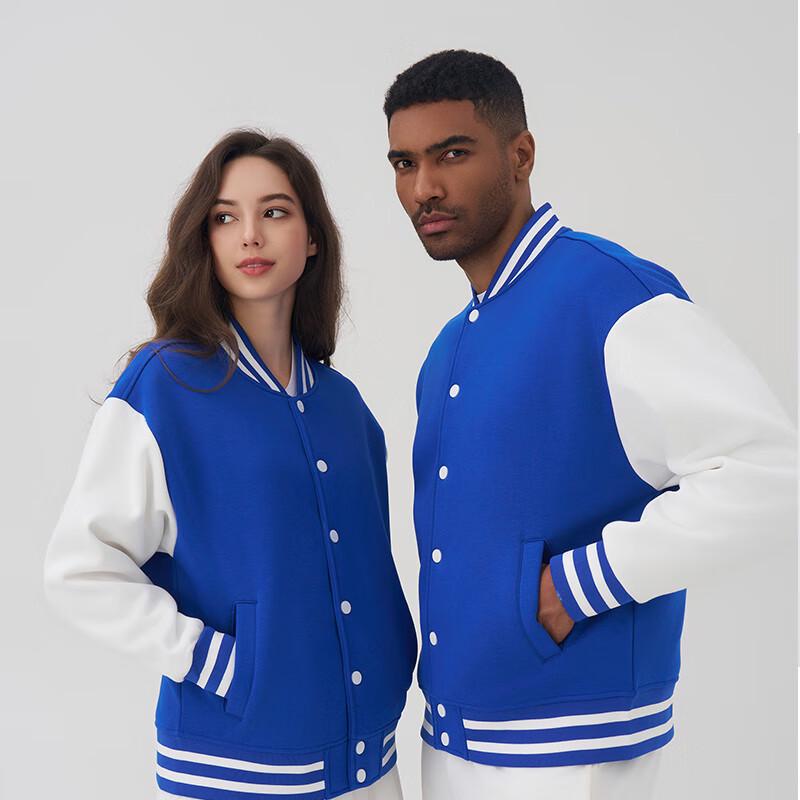 

G·TENNA GF2390 Unisex Heavyweight Color-Block Drop-Shoulder Baseball Jacket L
