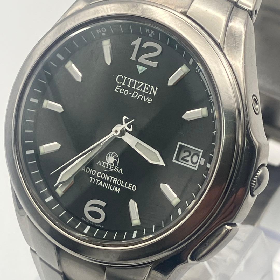 CITIZEN ATTESA Радио-солнечные Eco Drive Титановые