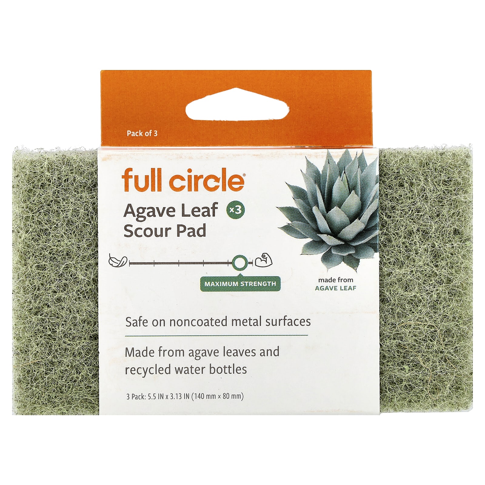 Full Circle, Agave Leaf Lotion, Maximum Strength, 3 Pack