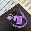 Itness Theme Rubber Keychain Pendant Portable Gym Style Bag Charm Durable Key Ring for Sports Lovers Men Women Daily Accessory