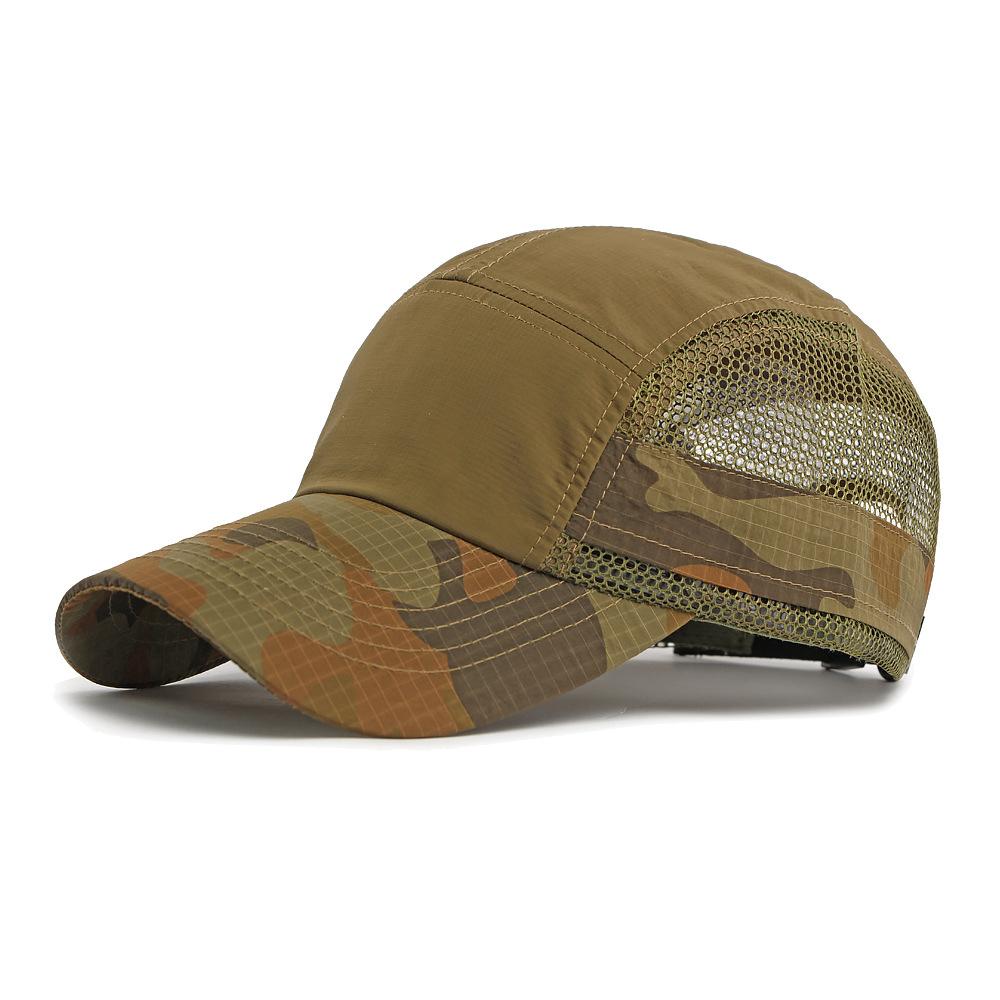 Quick-Drying Mesh Camouflage Baseball Cap Men's Summer Breathable Cap Outdoor Sports Sunscreen Hat