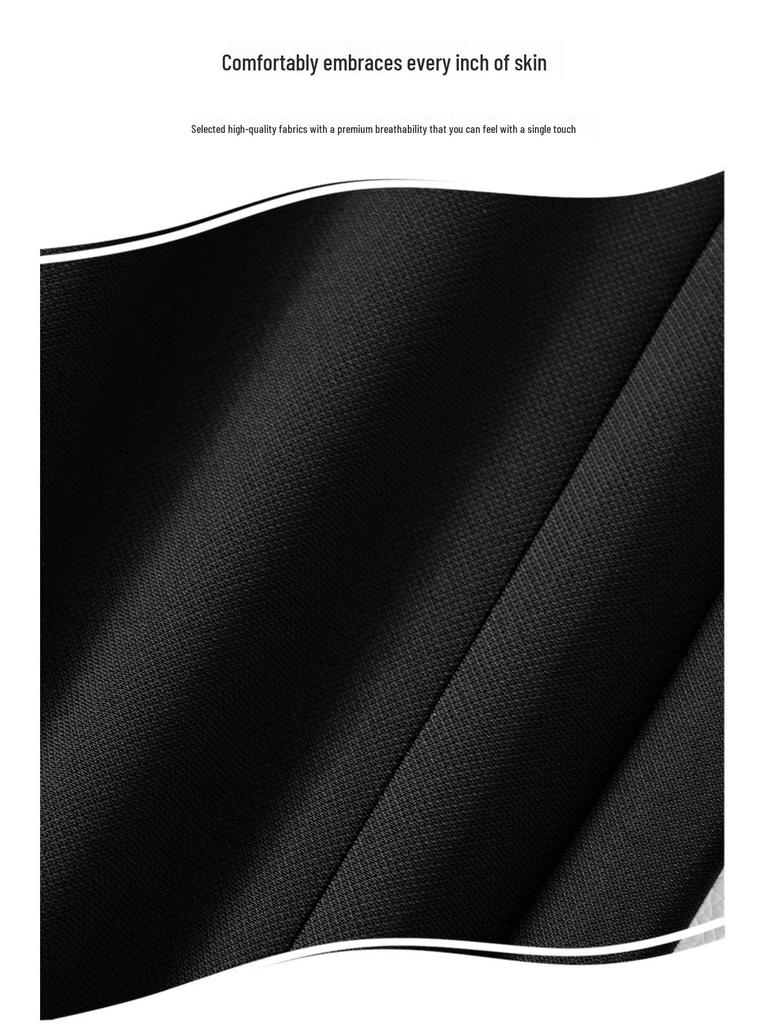 2025 Women's High-Waisted Black Micro-Flare Pants – Slimming, Casual Drape with Split Hem