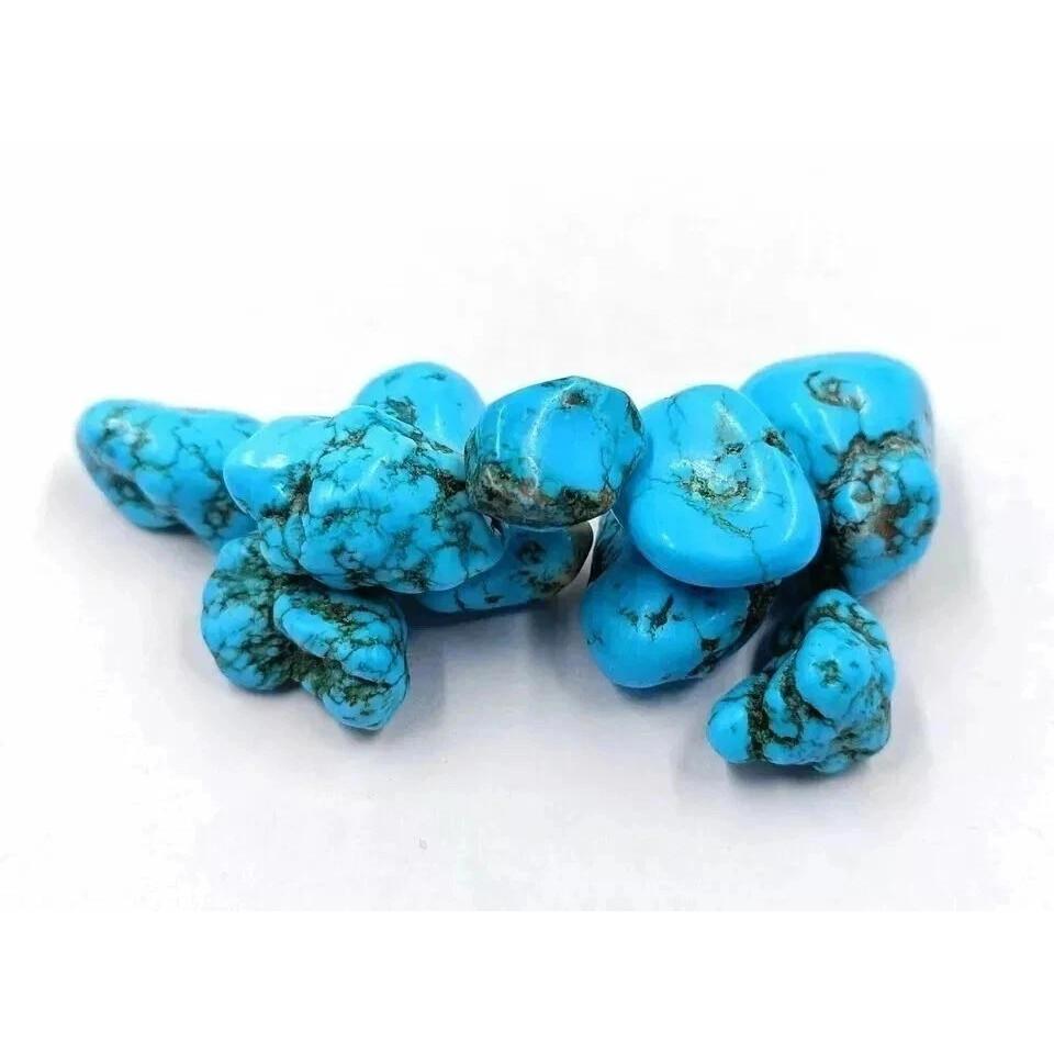 500 Ct Natural Blue Arizona Turquoise Tumble Certified Loose Gemstone Lot