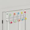 Door Hanger 5 Hooks Portable Space Saving Behind The Coat Rack Key for Bathroom