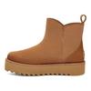 UGG Two-Layer Cowhide Warm Durable Comfortable Fashion Short Snow Boots Women Boots Brown 1166731-CHE