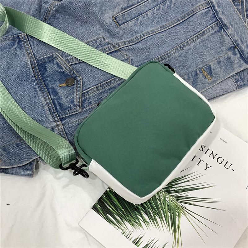 New Crossbody Bag for Girls, Cute Nyl Bag Female Students Korean Versi Japanese Style Artistic Instagram Shoulder Square Bag