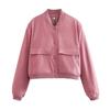 Women S Stand Collar Big Pocket Jacket Casual Outerwear