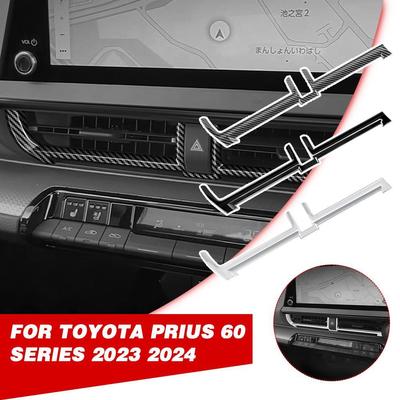 For Toyota PRIUS 60 Series 2023 2024 Front Dashboard Center Air Conditions Outlet Cover Middle AC Vent Cover Sticker Accessories