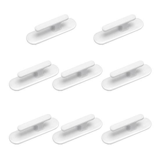 8Pcs/Set Blind Cord Holder Wall Mounted Self Adhesive Plastic Safety No Screw Window Curtain Rope Hook Home Supplies