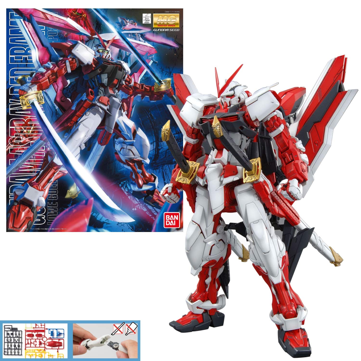 

MG Mobile Suit Gundam SEED ASTRAY Gundam Astray Red Frame Kai Scale Plastic Model 1/100 Pre-Colored
