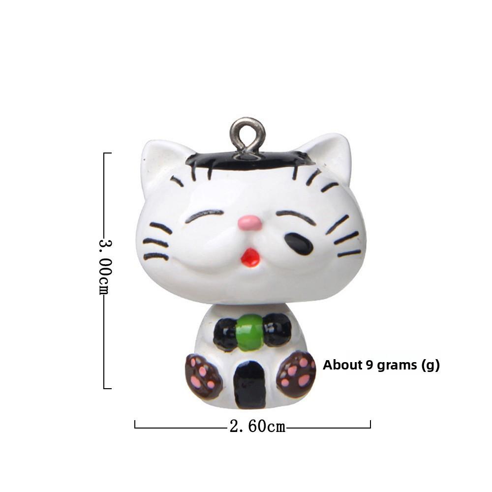 

Cat Resin Figurine Keychain With Cartoon Style For Gift Giving And Collection Style D