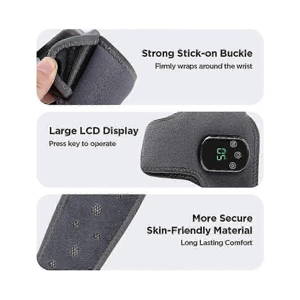 2025 Emsense Foot Massager Wireless Portable Triple Method 3 Vibration Mode Heated Ankle Wrap for Home Office Travel 1 Piece