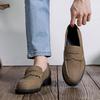 Summer 2025 New Loafers Men's Business British Casual Leather Shoes One-pedal Lazy Single Shoes 8254-M