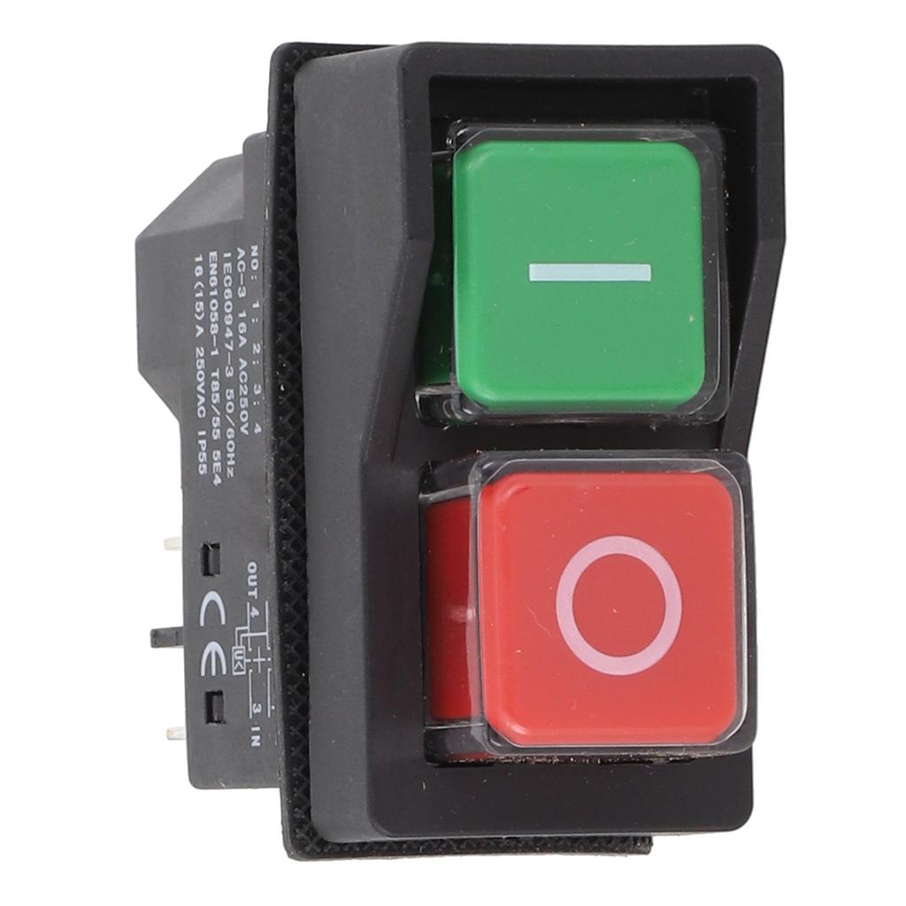 A smart choice for garden machinery this waterproof electromagnetic push button switch offers safety and reliability