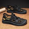 38-48 Sommer Herren Sandalen Outdoor Mesh Strand Sandalen Freizeitschuhe Sneaker Herren Leder Sandalen