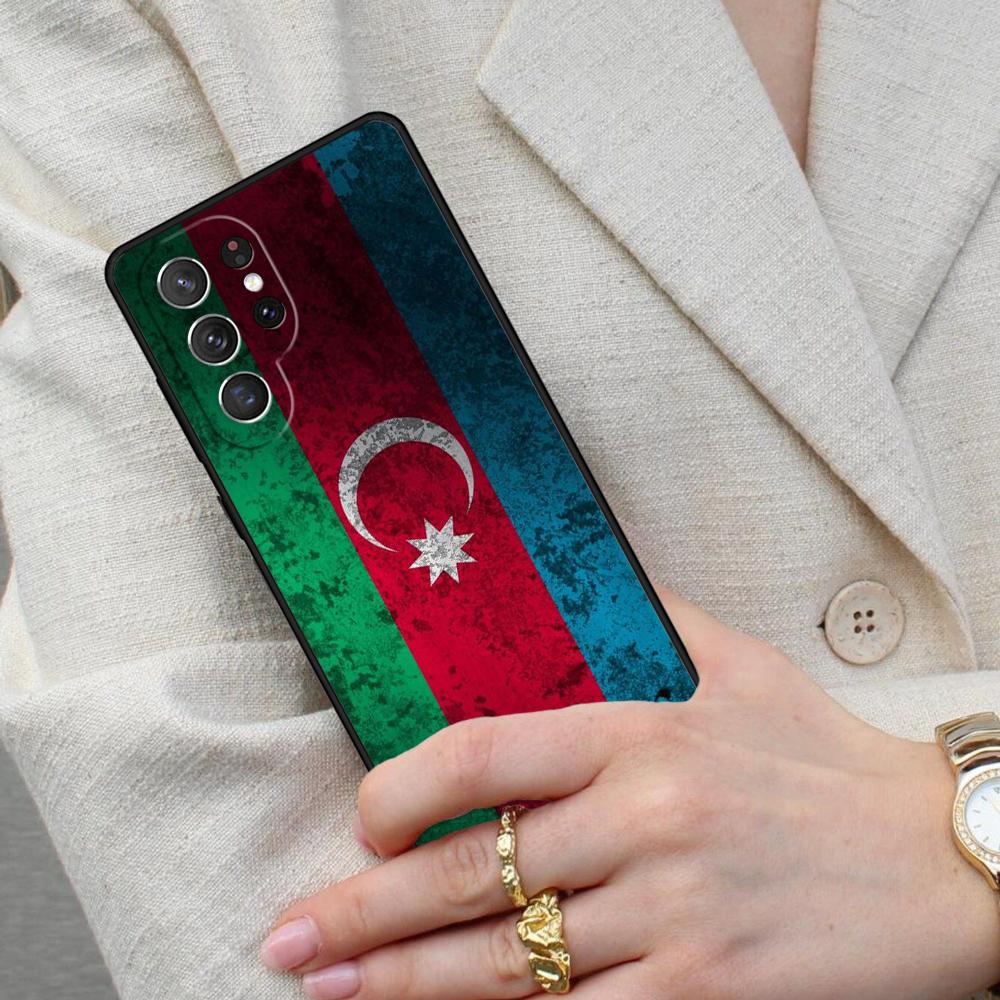 Azerbaijan Flag Cell Phone Case for Samsung Galaxy S26 Ultra S25 S24 S23 S22 S21 S20 Note10 Cover