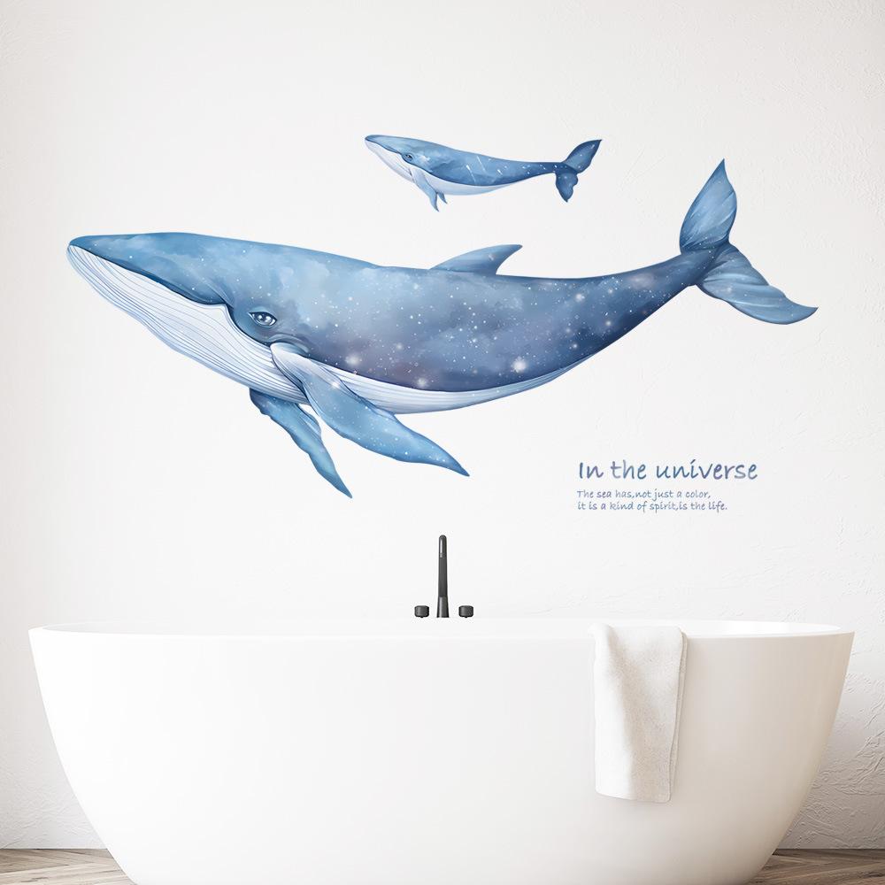 Marine Animals Whale Wall Stickers Home Bedroom Living Room Decoration