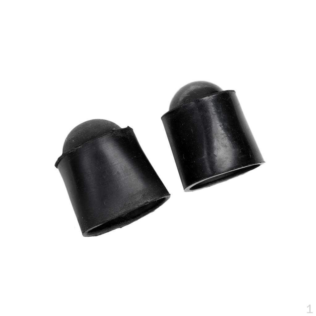 2Pcs Silicone Protective Cover for Billiards Snooker/Pool Cue Bottom