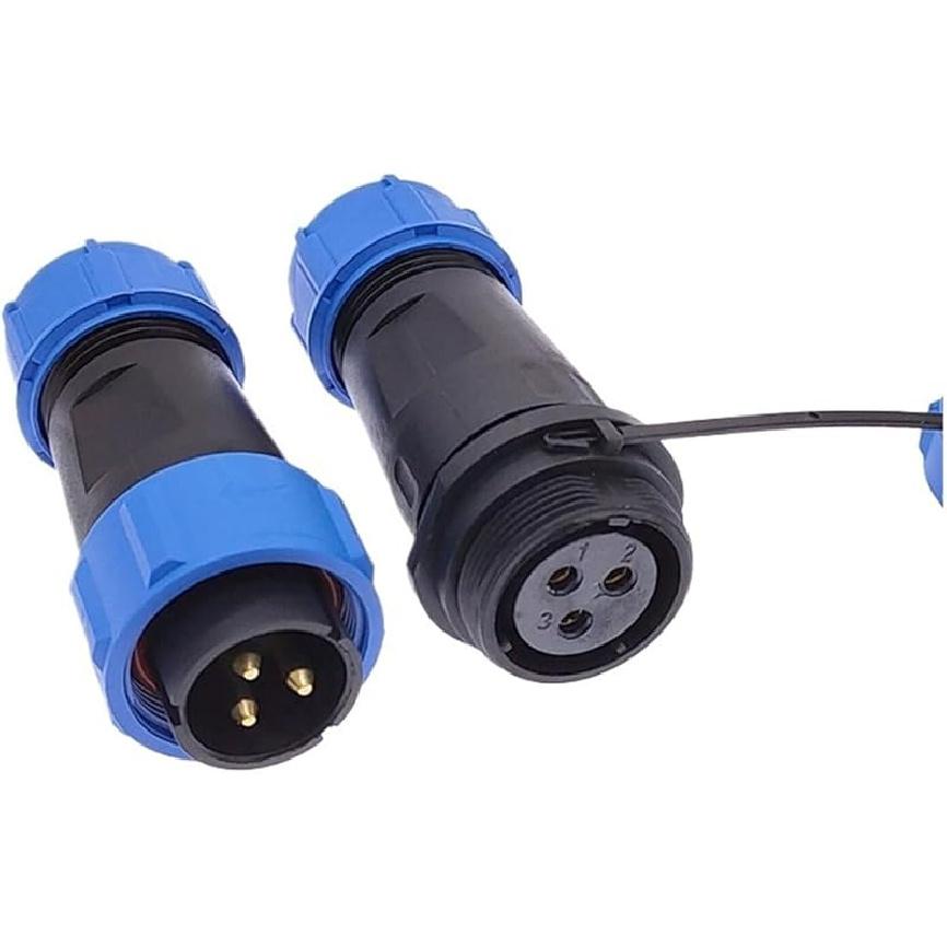 Welding SP21 Waterproof Connectors IP68 Aviation Plug Male Female 2pin 3pin 4pin Screw Connection (SL21-4D)