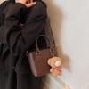 Retro High-End Hand Carry Fashion Bucket Bag Women'S Simple Shoulder Oblique Span Bag