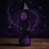 Cristal d'Obsidienne Noire Pointe Design Céleste Violet