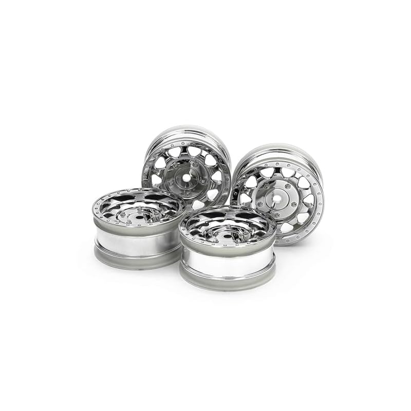 Tamiya RC Spare Parts No. 1715 SP.1715 BBX Chrome Plated Wheels (4 Wheels) (26mm Width - +2mm Offset) 51715