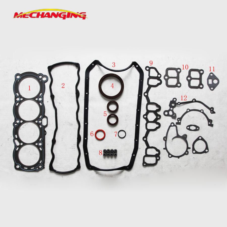 For Nissan BLUEBIRD LAUREL 2.0L CA20S Engine Parts Full Set Automotive Spare Parts Overhaul Package Engine Gasket 10101-13E87