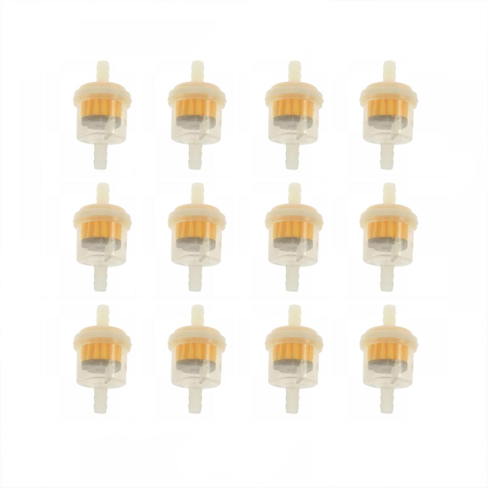 4/12 PCS Universal Motorcycle Mini Small Engine Inline Carb Fuel Gas Filter
