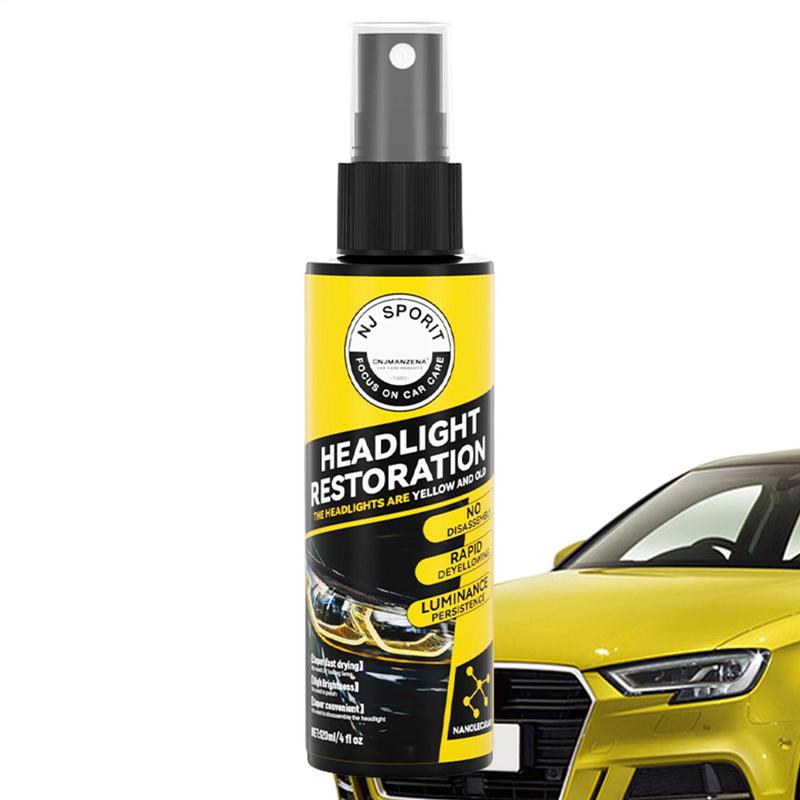Autolichtreiniger Auffrischer 120ml Auto Scheinwerfer Beschichtungsspray Flüssigkeit UV-beständig Lang anhaltend Scheinwerfer Beschichtungsspray Für Auto
