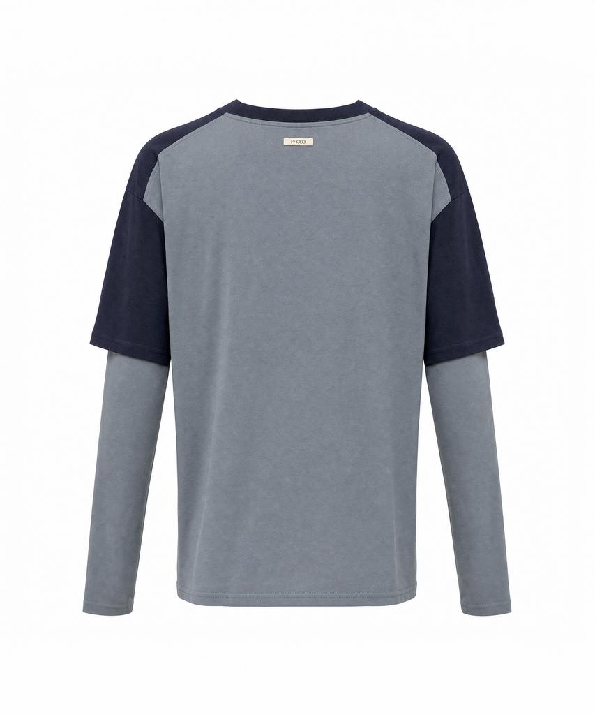 PIALSSIESEUESEU Double Layer Long Sleeve - Blue