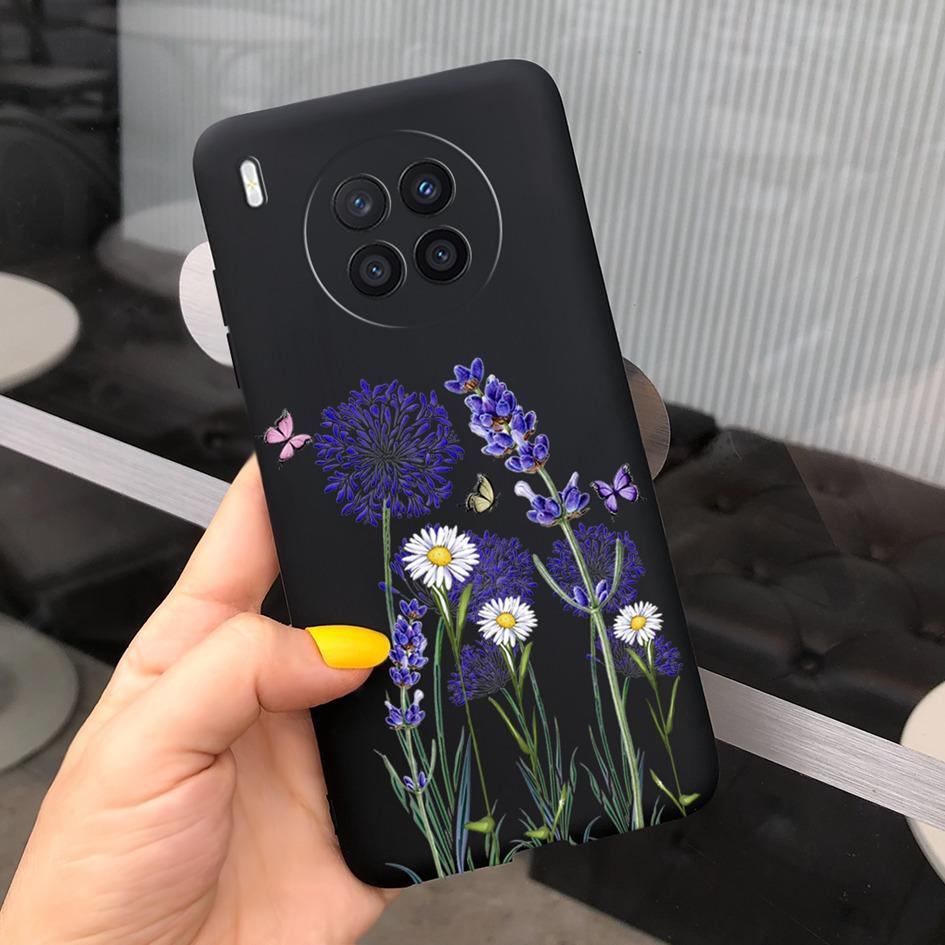 Sunflower Case For Honor 50 Lite Cover On Huawei Nova 8i Phone Case Fashion Painted Soft Back Cover For Honor50 Lite Nova8i Capa