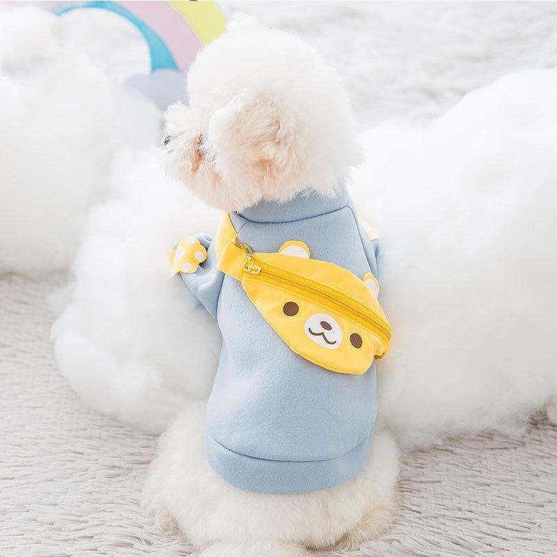 Bear cute puppy dog sweater spring and summer teddy bear medium and small dog puppy cat autumn and winter pet clothes