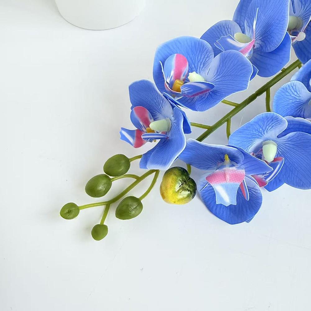 Artificial Orchid In Clean-Line Round Pot for Residential Commercial Indoor Decor For Home Office Cafe Setting