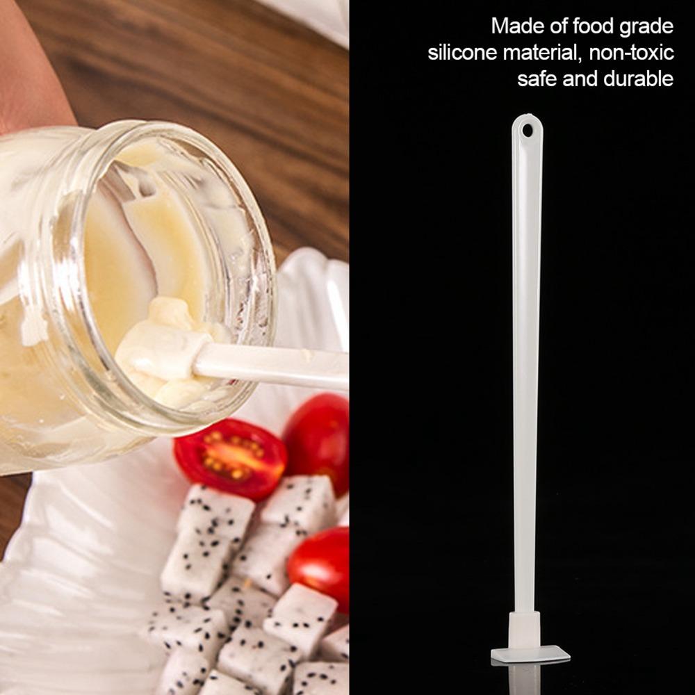 Long Handle Silicone Spatula Flexible Bowl Scraper Spreading Tool Butter Scraper  Baking/Cooking