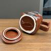Guitar Mug 500ml Large Capacity Drink Tumbler with Lid 3D Ceramic Mug for Tea Christmas Cafe Women Men Water Travel Bookshelf
