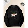 Men'S "Buon Natale" Italian Christmas Donkey Pattern Casual Crew Neck Sweatshirt.