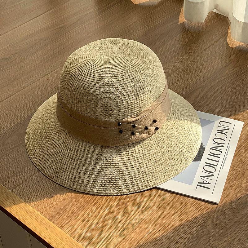 Summer Beach Sunscreen Sun Hat British Retro Straw Hat Premium Sun Hat Children's Top Hat