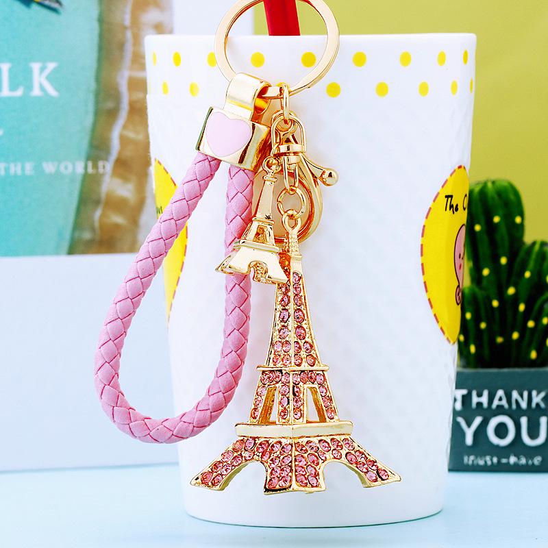 Eiffelturm Strass Schlüsselanhänger Anhänger - Metall Tasche Anhänger & Kreatives Geschenk