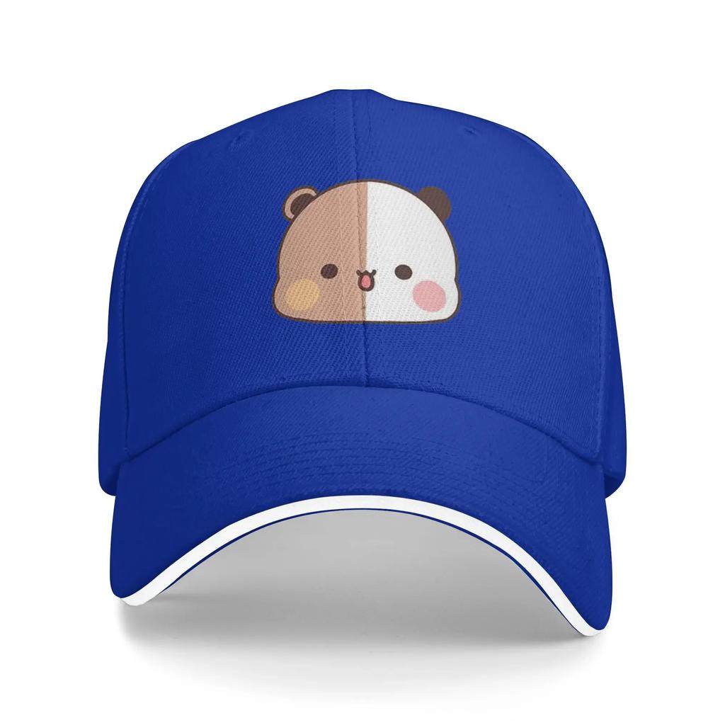 Panda BuBus  Casual Baseball Cap Summer Half Face Trucker Hat SunProof Tennis Skate Hip Hop Hats Unisex WoUnisex Retro Baseball Cap