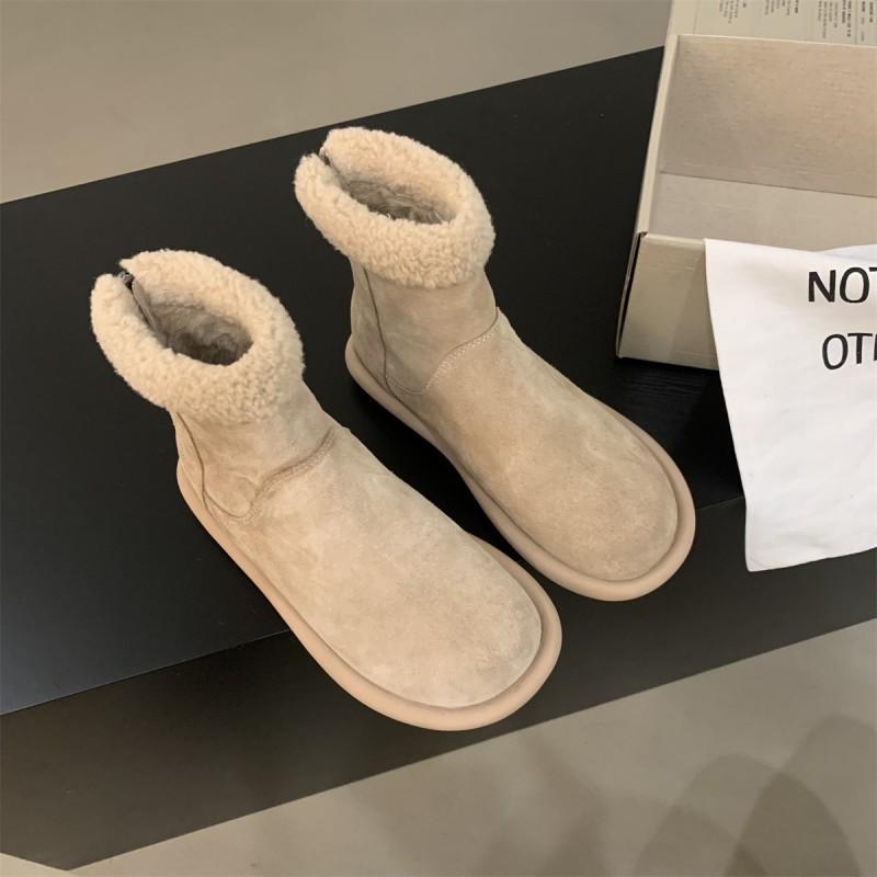 

Женские зимние новые ретро бархатные хлопковые ботинки на плоской подошве, пушистые короткие ботинки 40