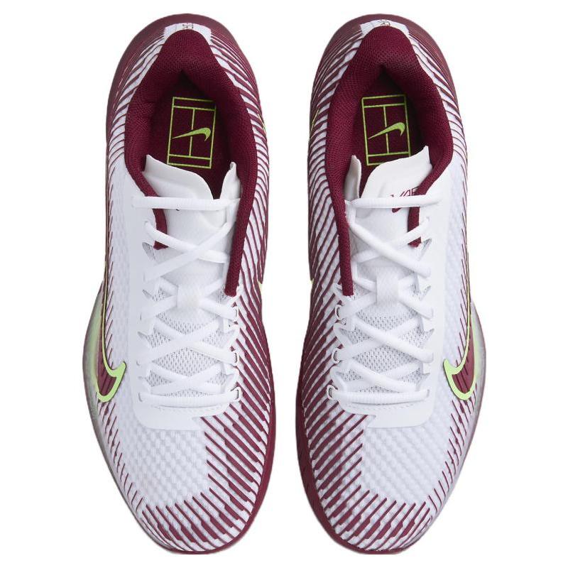 Nike Court Air Zoom Vapor 11 Hc White Team Red Lime Blast Sneakers DR6966-104
