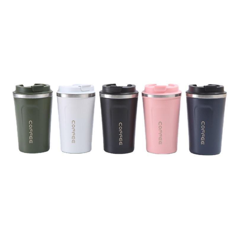 Simple 304 Stainless Steel Second Generation Coffee Vacuum Cup Large Capacity Outdoor Portable Men's and Women's Office Portable Cup