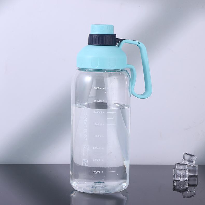 Water bottle strictly selected sports large-capacity plastic cup with scale space cup matte outdoor kettle portable water cup
