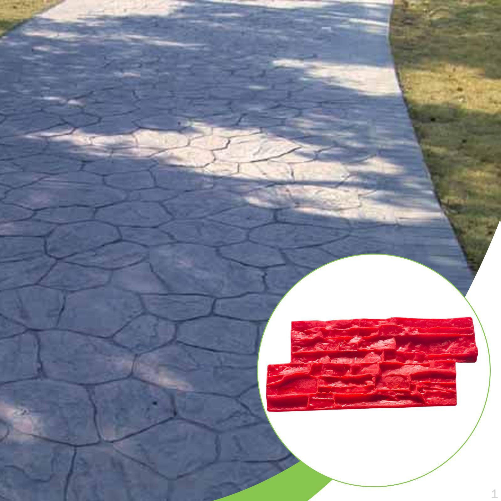 

Бетонные штампы Мат Штамп Камень Плитка Текстура Полиуретан Красный Многоразовый Пол для Патио