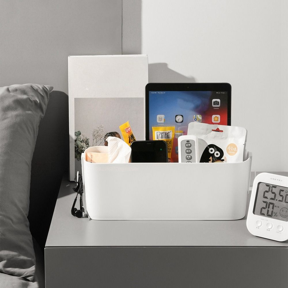 Plastic Bed Hanging Bag Free Punch Night Stand Shelves Multifunctional Sundries Organizer Magazine