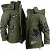 Men's Jacket Suit Outdoor Tooling Suit Jacket Winter Soft Shell Wear-resistant Cargo Pants