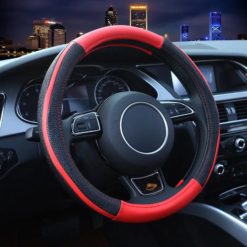 Para Honda Fit CITY Crider Crosstour VEZEL, Capa de Volante de Carro de Couro Geral para as Quatro Estações