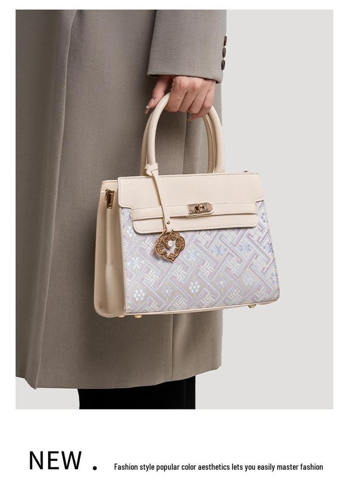 Guangxi Zhuang Brocade Heritage Women's Large-Capacity Handbag 2026—High-End Shoulder & Crossbody Bag