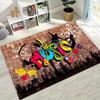 Tappeto Vintage Hip-hop Anni '90 per Soggiorno Camera da Letto Comodino Tappetino per Pavimento Scintillante Decorazione Festa Disco Cucina Tavolino Zerbino