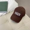 Hat Women's Spring and Summer Versatile Embroidery Ripped Baseball Cap Men's Street Hipster Couple Bent Eaves Soft Top Cap